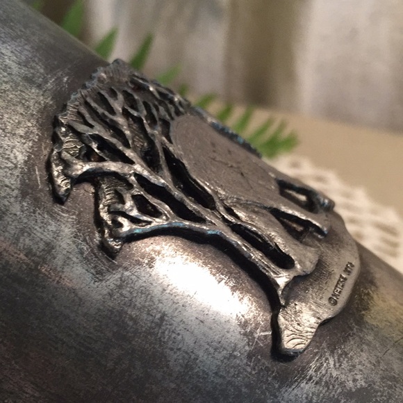 Vintage Pen Holder With Pewter Elephant Design Metzke 1974 - Picture 4 of 9